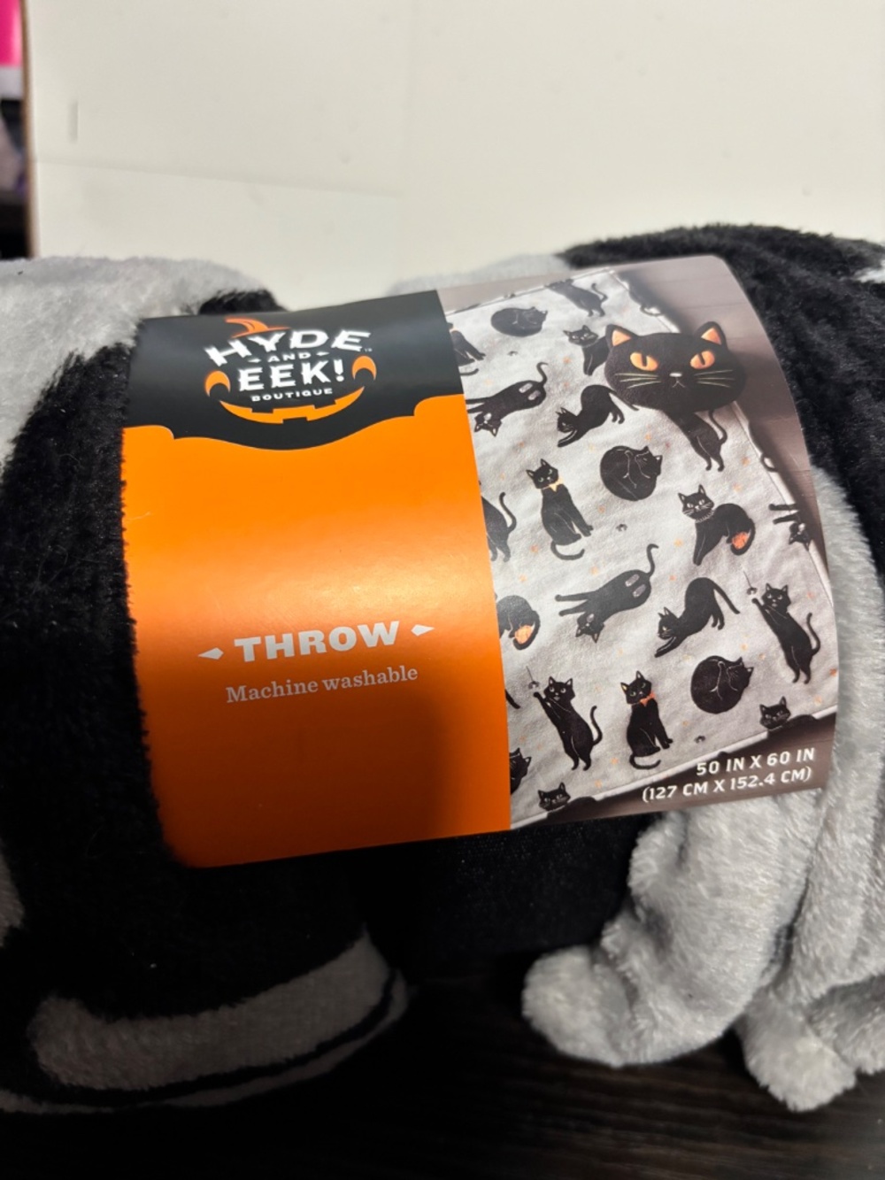 Black Cat Throw Blanket